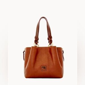 Dooney & Bourke Florentine Leather Large Zip Barlow Satchel